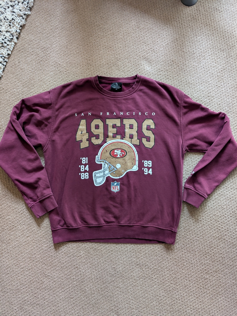 San Francisco 49ers NFL Crewneck Sweatshirt - Size Large